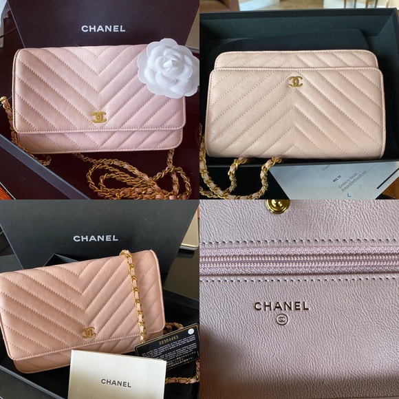 Chanel 17c Pink Distressed Calfskin WOC Crossbody - Picture 3 of 10